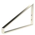 Designs Of Distinction 12" Mid-Century Triangle Bracket - Stainless Steel 01651270SS1